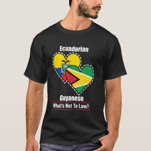 Camiseta Ecuatoriano Guyanés Corazón Banderas Qué No Amar