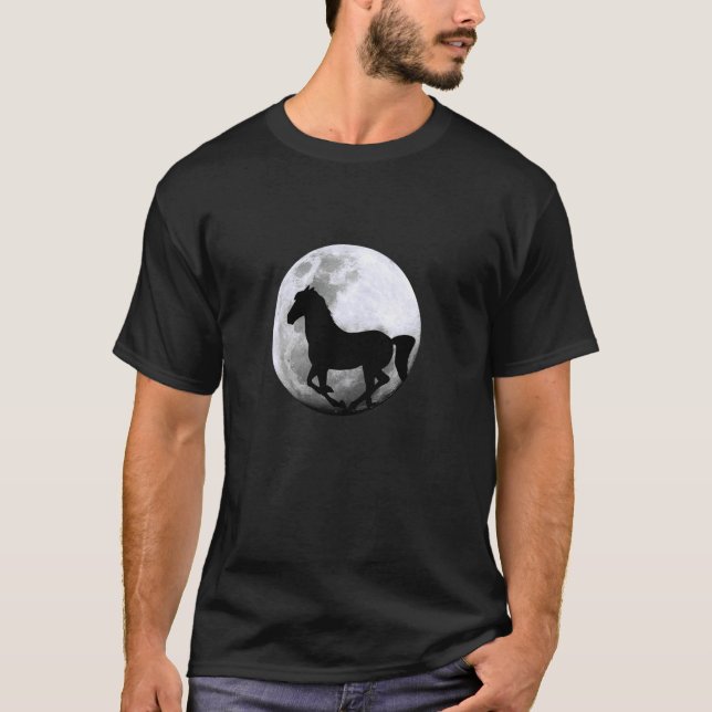 Camiseta Ecuestre Caballo Luna Cabalgata (Anverso)