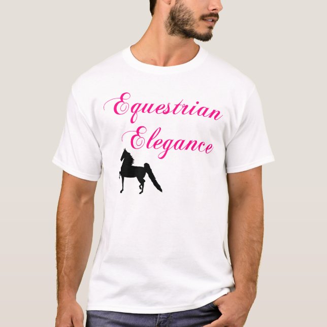 Camiseta ecuestre de la elegancia (Anverso)