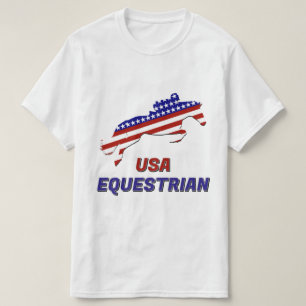 Camiseta Ecuestre Patriótico de EE. UU.
