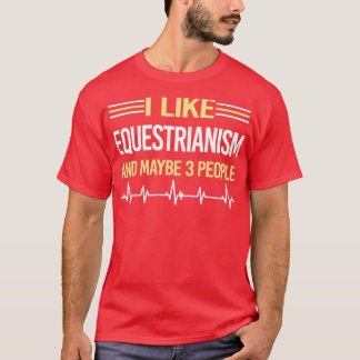 Camiseta Ecuestrianismo de 3 personas en equitación