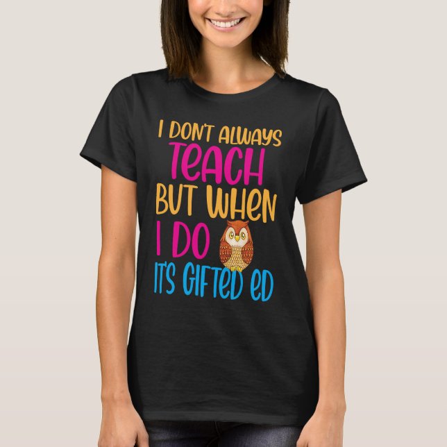 Camiseta ed Ed ed Education Teacher Quote Cute Owl (Anverso)