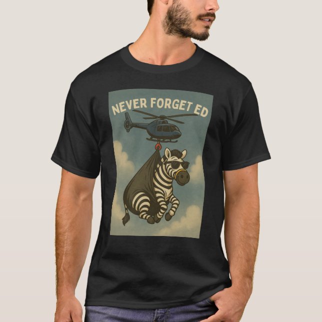 Camiseta Ed la cebra escapa Tennessee (Anverso)