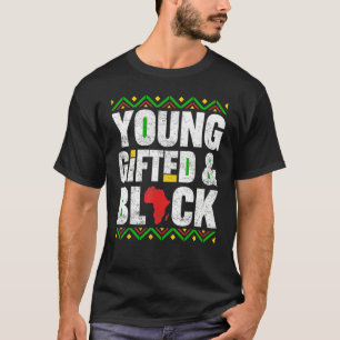 Camiseta ed Young Black Dashiki African Pride History Mes