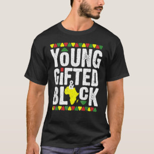 Camiseta ed Young Black Dashiki African Pride History Mes