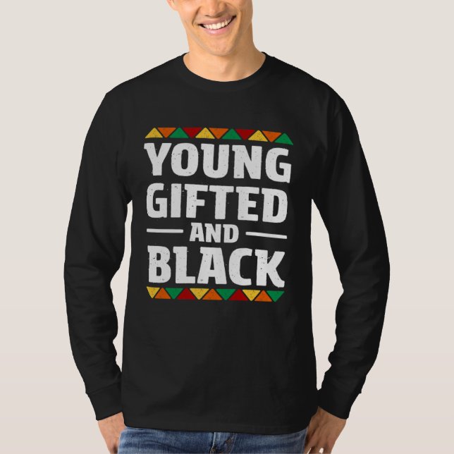 Camiseta ed Young Black Dashiki African Pride History Month (Anverso)