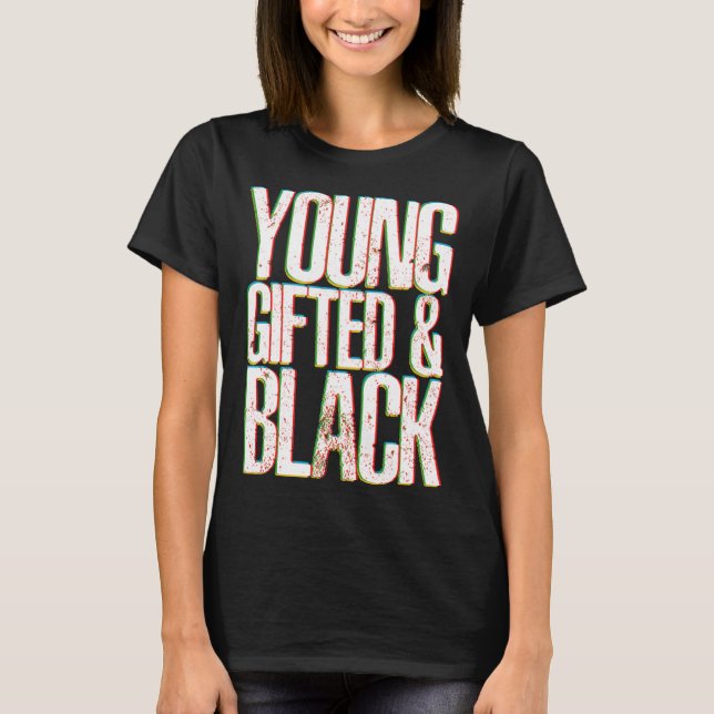 Camiseta ed Young Black Dashiki African Pride History Month (Anverso)