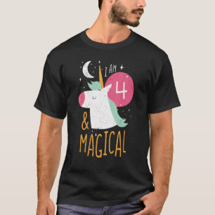 Camiseta Edad 4 Años Nacimiento De Animales Cute