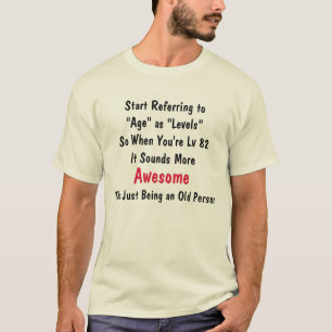 Camiseta Edad como humor impresionante del videojugador de