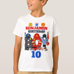 Camiseta Edad del personalizado de Birthday Boy<br><div class="desc">Celebrar el primer cumpleaños del bebé con esta camiseta especial,  diseño especial y personalizado</div>