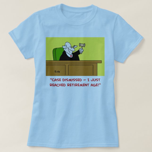 Camiseta edad del retiro del juez (Diseño del anverso)