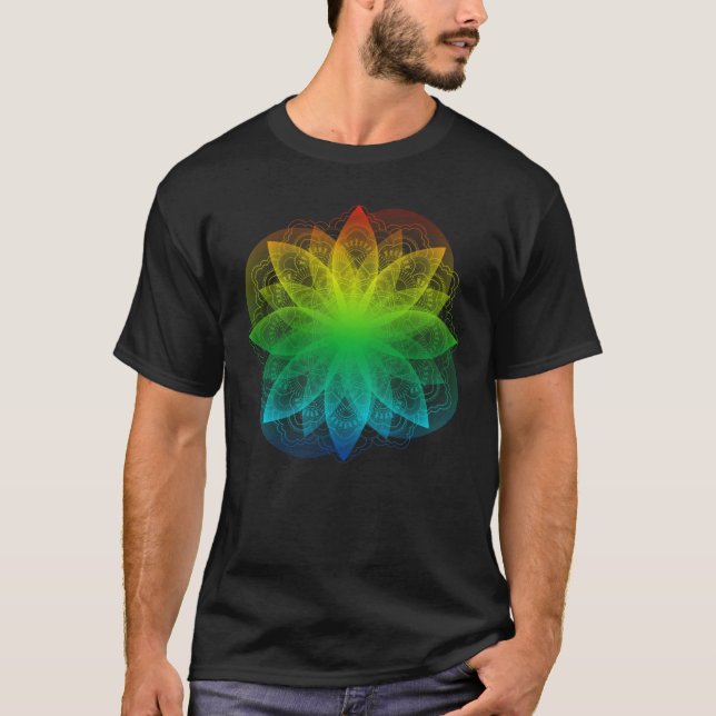 Camiseta Edad espiritual del arco iris el | OM de la (Anverso)