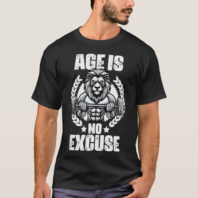 Camiseta Edad No Es Excusa El Gimnasio De Halterofilia Cita (Anverso)