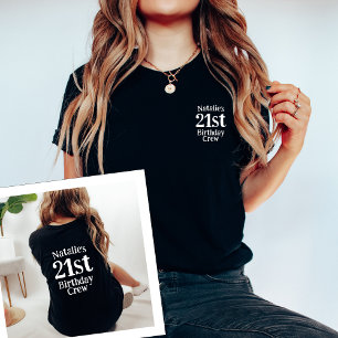 Camiseta Edad personalizada del 21º cumpleaños del quad de