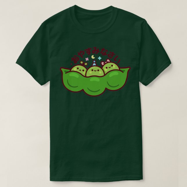 Camiseta Edamame Kawaii (Diseño del anverso)