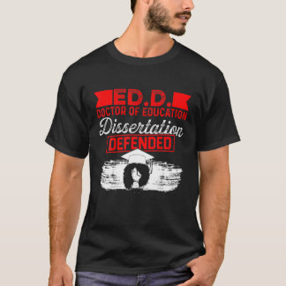 Camiseta Edd Médica De Educación Defendió Al Graduado Del D