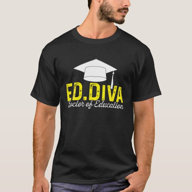 Camiseta Edd Médica De Educación Diva Doctorado (Anverso)