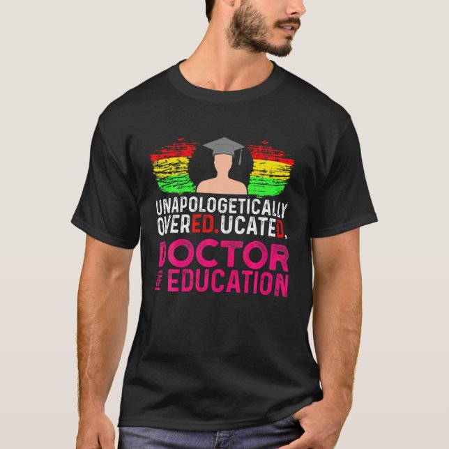 Camiseta Edd Médica De Educación Doctora Graduada (Anverso)