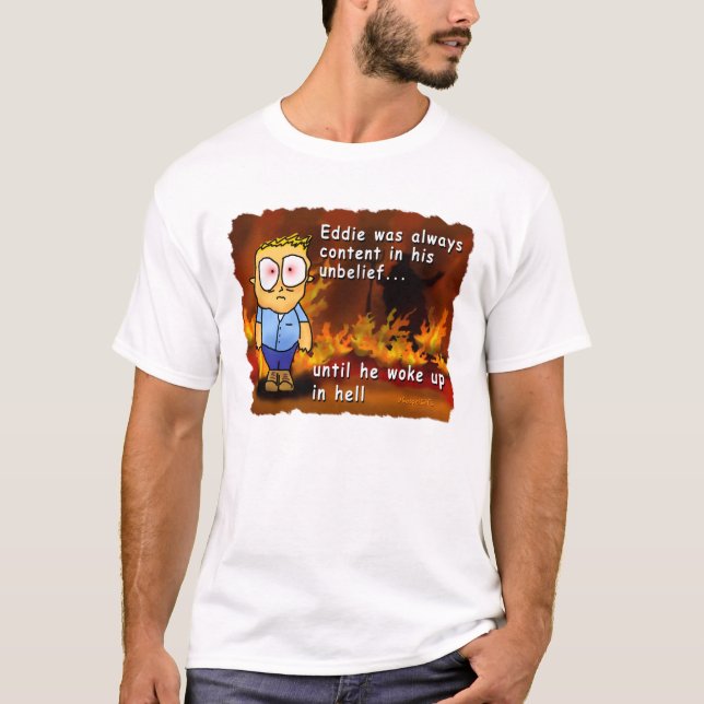 Camiseta Eddie despierta en infierno (Anverso)