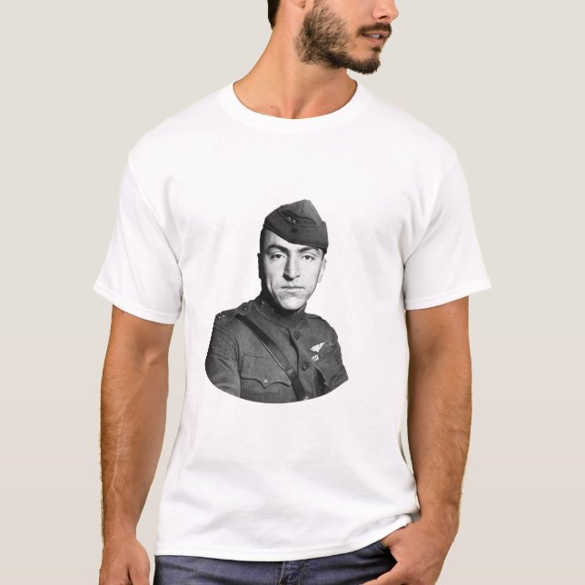 Camiseta Eddie Rickenbacker y cita (Anverso)