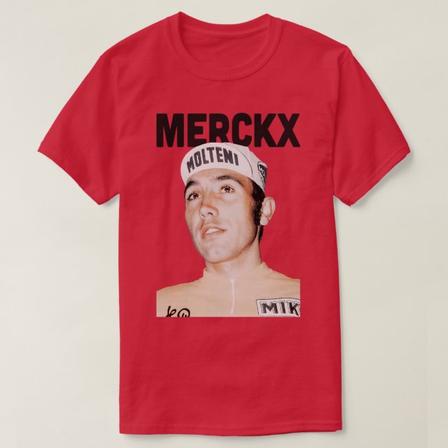 Camiseta Eddy Merckx Retro Estética (Diseño del anverso)