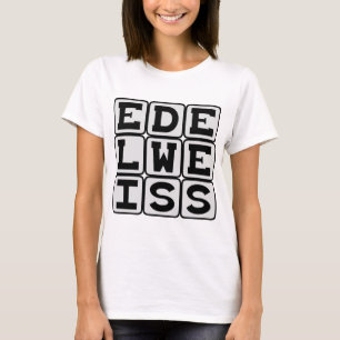 Camiseta Edelweiss, Flor Blanca