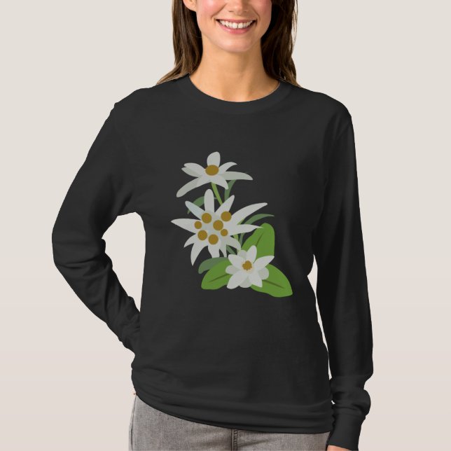 Camiseta Edelweiss Flower Mountain Flowers Switzerland Aust (Anverso)