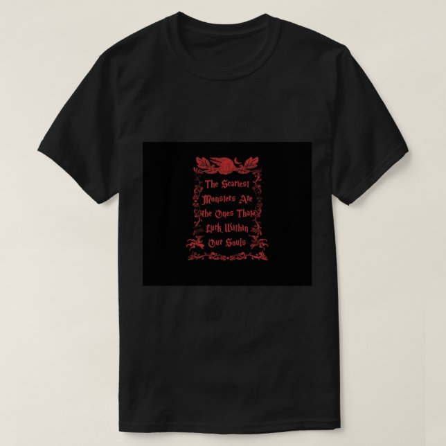 Camiseta Edgar Allan Poe cita horror poe literario macabro (Diseño del anverso)