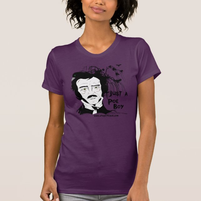 Camiseta Edgar Allan Poe divertido (Anverso)