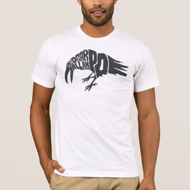 Camiseta Edgar Allan Poe - el cuervo (Anverso)