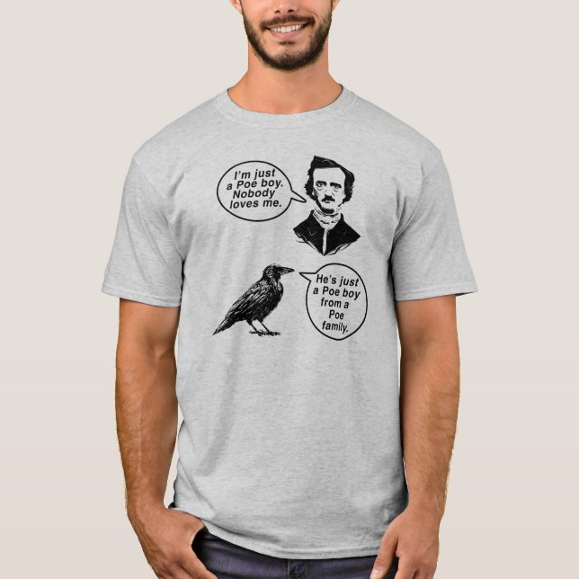 Camiseta Edgar Allan Poe Es solo un poeta (Anverso)