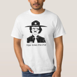 Camiseta Edgar Allan Poe Poe (negro en blanco)