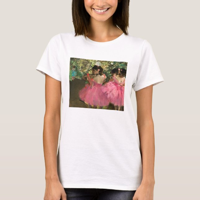 Camiseta Edgar Degas - Bailarinas de rosa (Anverso)