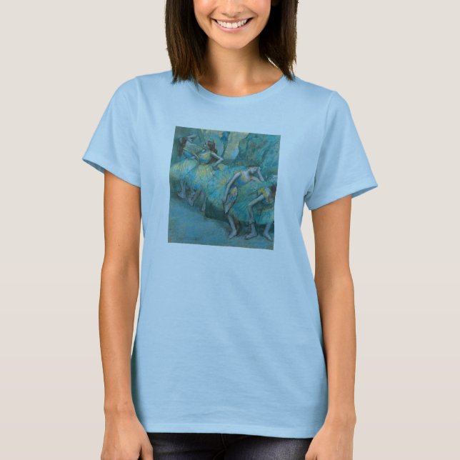 Camiseta Edgar Degas - bailarines de ballet en pastel de (Anverso)