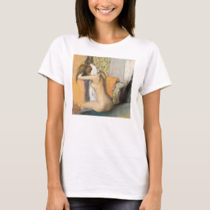 Camiseta Edgar Degas el   después del baño, cuello de