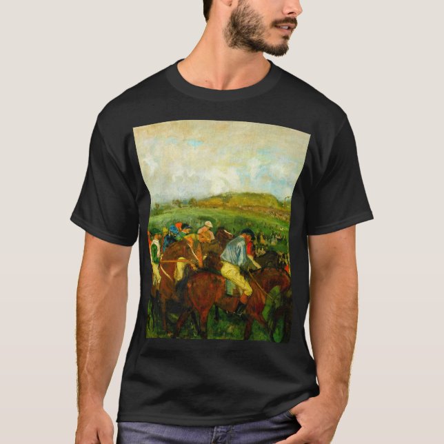 Camiseta Edgar Degas Horseback Riding (Anverso)