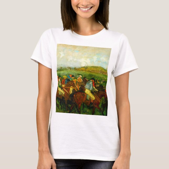 Camiseta Edgar Degas Horseback Riding (Anverso)