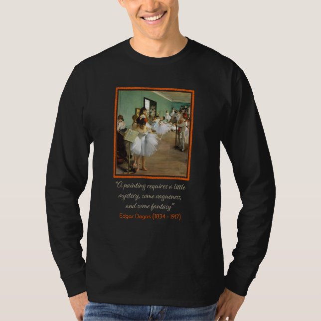 Camiseta Edgar Degas La Clase de Baile con Cita (Anverso)