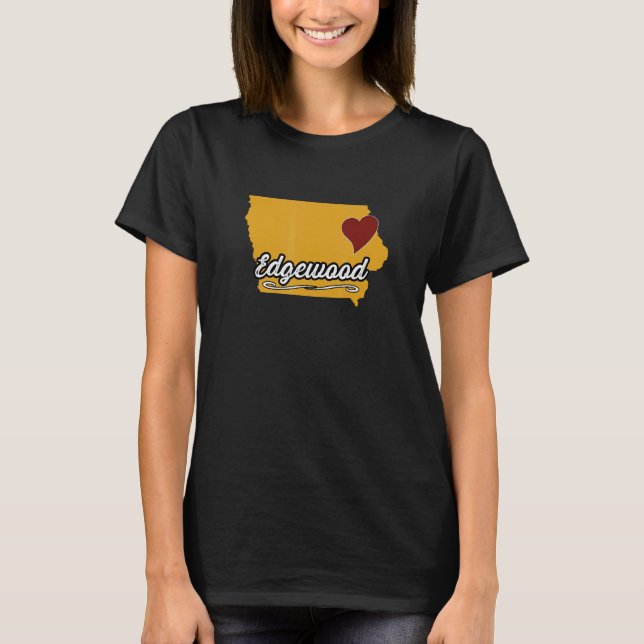 Camiseta EDGEWOOD IOWA IA USA Cute Souvenir Merch US City (Anverso)