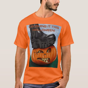 Camiseta Edgy Halloween arrasando este Halloween naranja