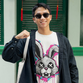 Camiseta Edgy Horror Bunny T-Shirt - Calle urbana