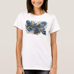 Camiseta Edgy Navy DREAM BIG Impreso