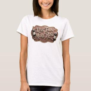 Camiseta Edgy Pink MENOS CHARLA MÁS ROS Statement