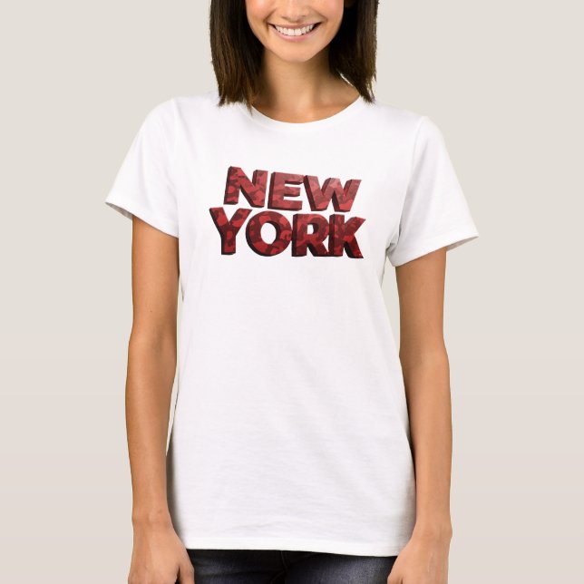 Camiseta Edgy Red NEW YORK (Anverso)
