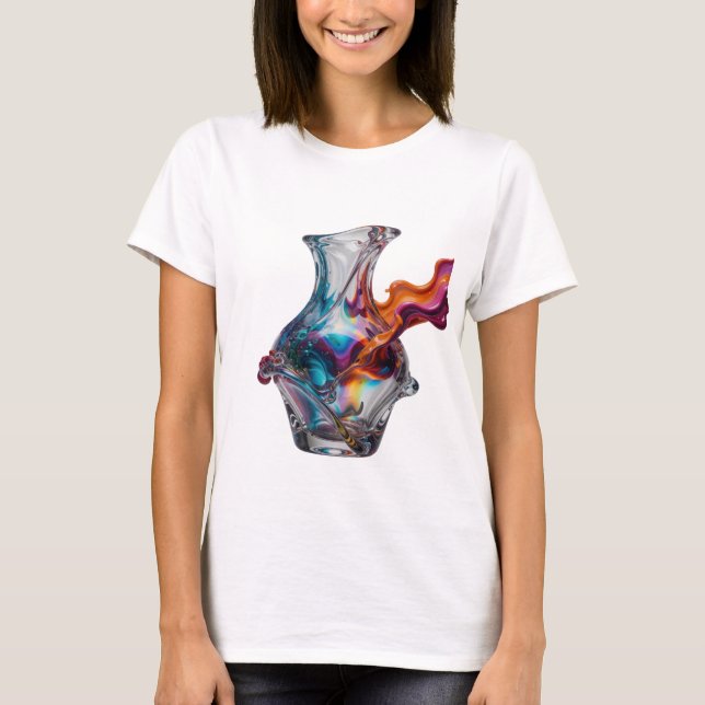 Camiseta Edgy Silver con declaración de ARTE ABSTR (Anverso)