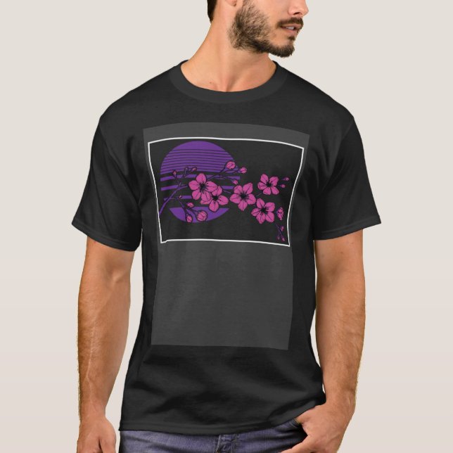 Camiseta Edgy Soft Grunge Japanese Cherry Blossom Tree Aest (Anverso)