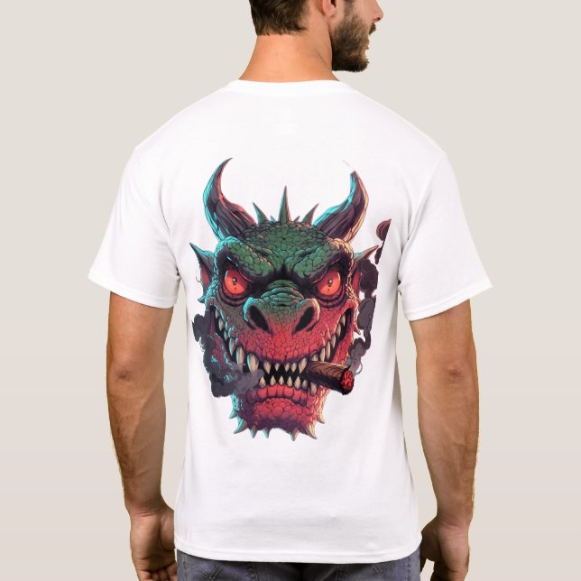 Camiseta Edgy Urban Fantasy Character graphic (Reverso)