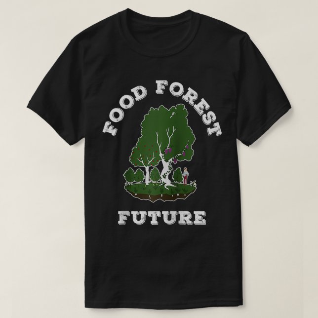 Camiseta Edible Food Forest Permaculture Gardening  (Diseño del anverso)