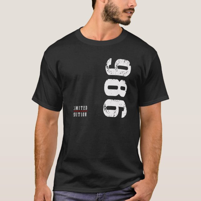 Camiseta Edición 1986 Cumpleaños (Anverso)