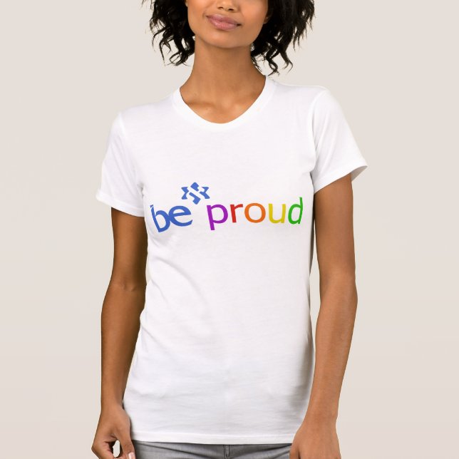 Camiseta Edición 1 de BE_proud_rainbow echada a un lado (Anverso)